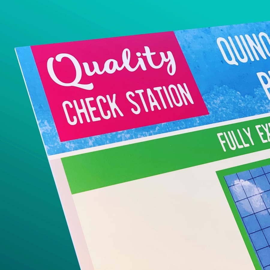 quality check station visual management board