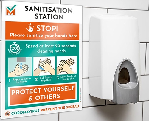 Hand Sanitisation Station Signs