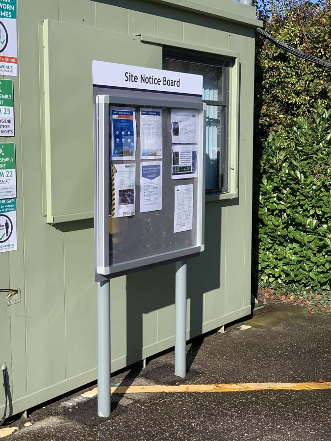 outdoor noticeboard