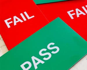 pass fail magnetic labels for visual management boards