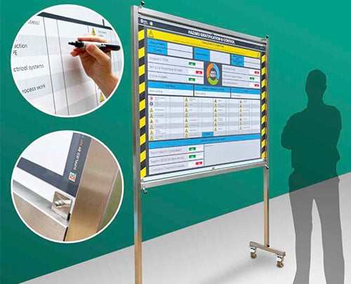 Stainless steel mobile whiteboards
