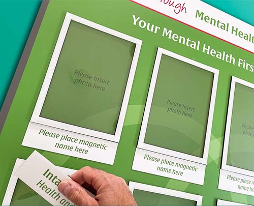 Mental Health First Aiders board