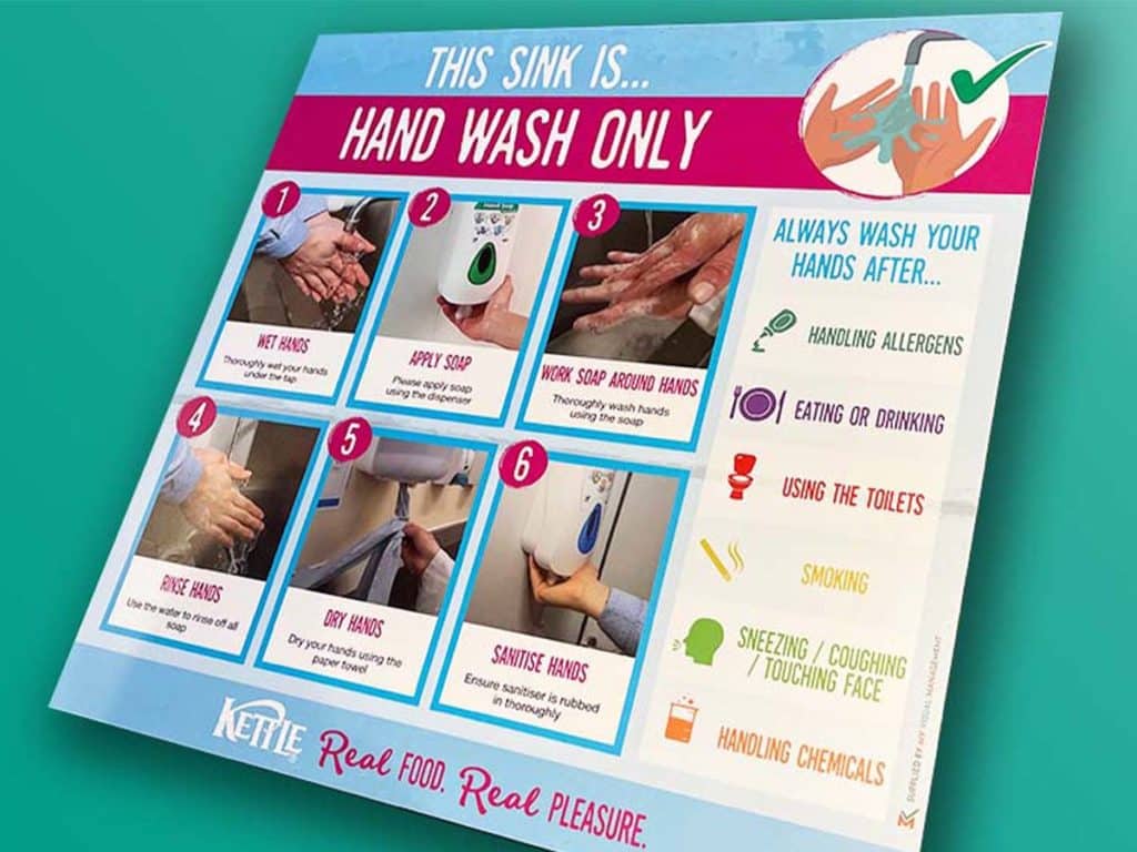 Kettle hand wash board