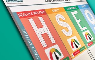 HSEQ SQDC H&S status meters