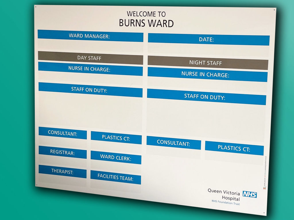 Burns ward team staff