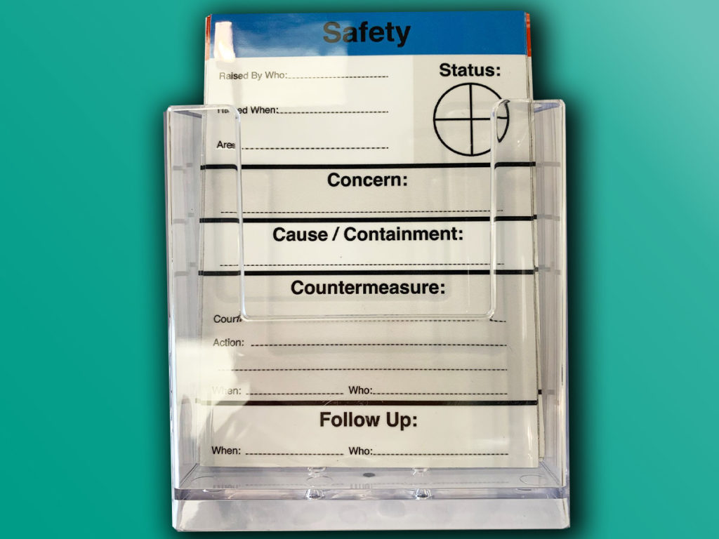 Safety PFU tickets multi sheet doc holder