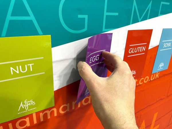 Allergen magnetic sign