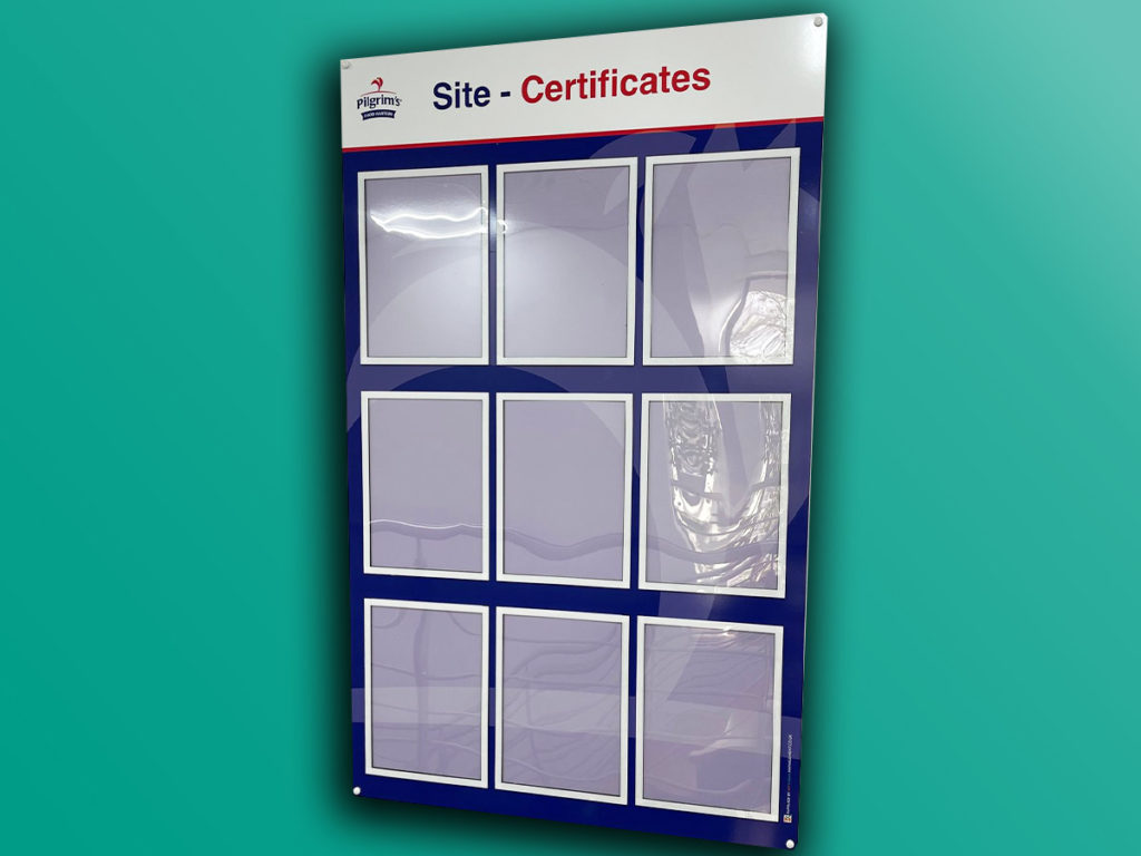 Site certificates board