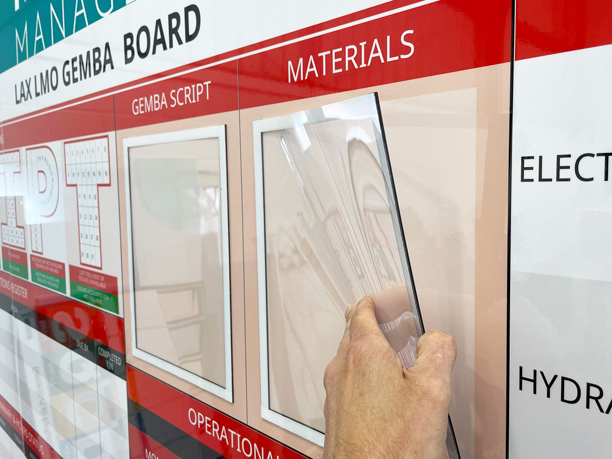 Gemba Operations SQDIPT board