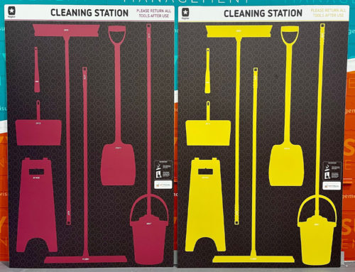 Cleaning tool shadow boards