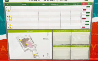 Contractor Permit to work board