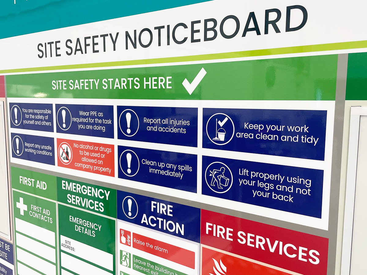 Site Safety Noticeboard