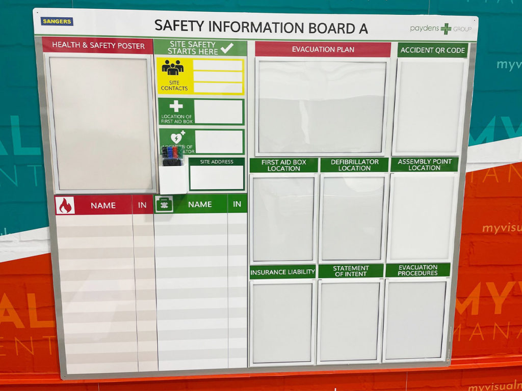 site safety information board