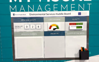 Environmental services huddle board