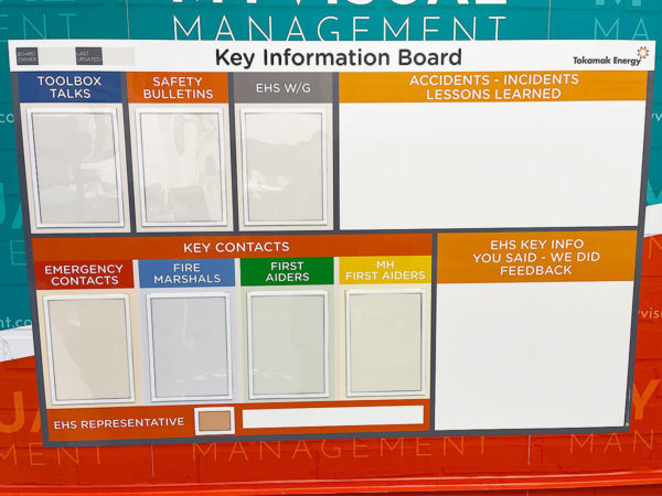 Key Information board