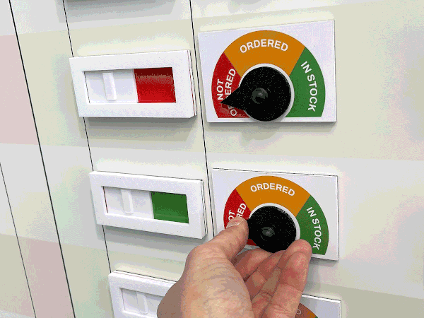 Status meter in action Jobs Status board