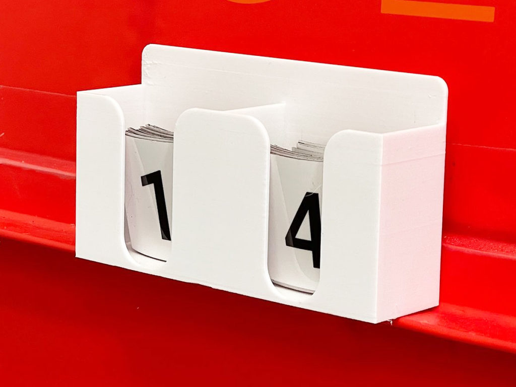 magnetic number dispenser