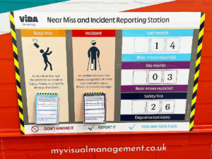 Near Miss board reporting station