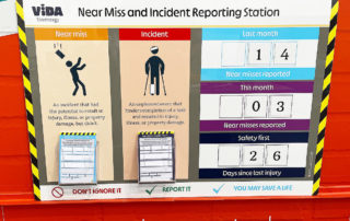 Near Miss board reporting station